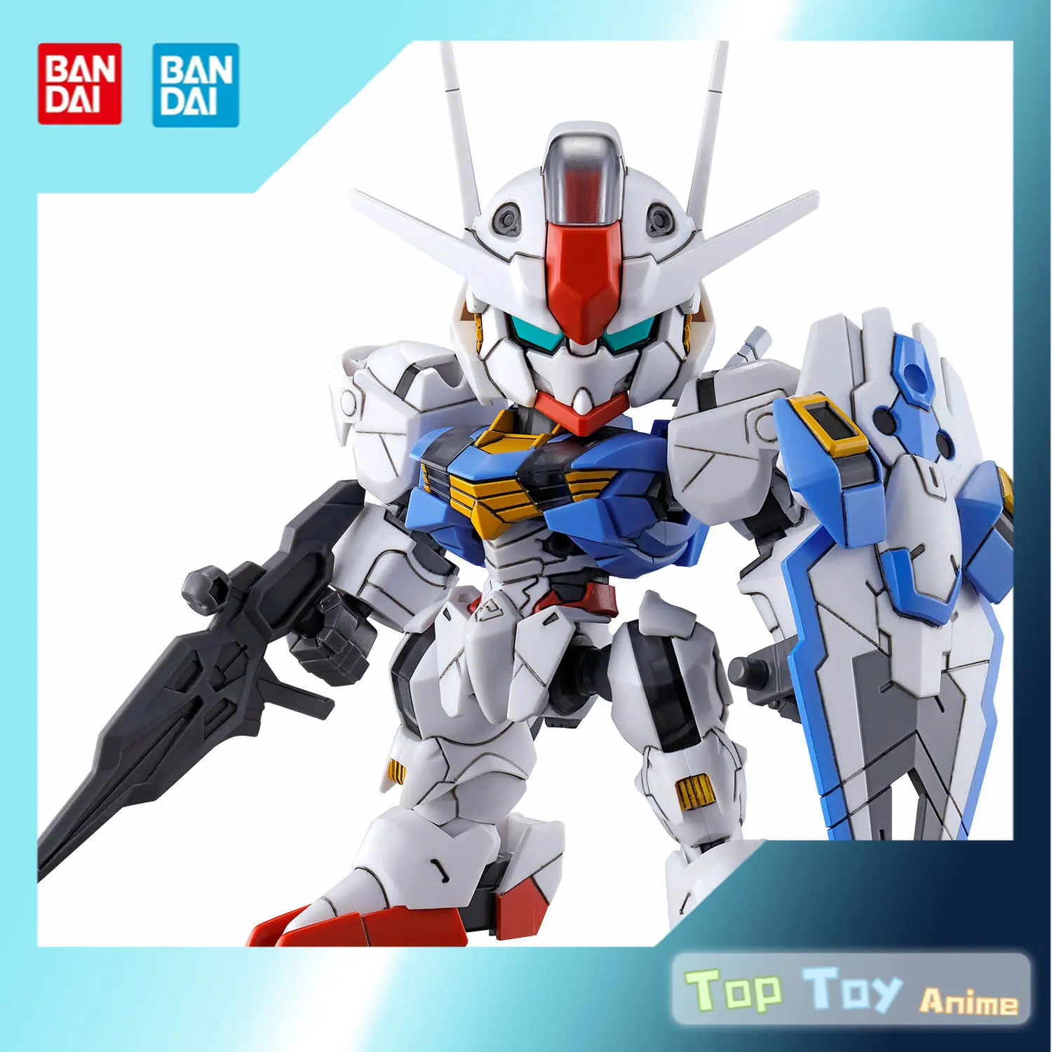 

Bandai SD Gundam SD 00 Aerial Anime Robot EX STANDARD Mobile Suit: The Witch from Mercury AERIAL Toys Action Figures