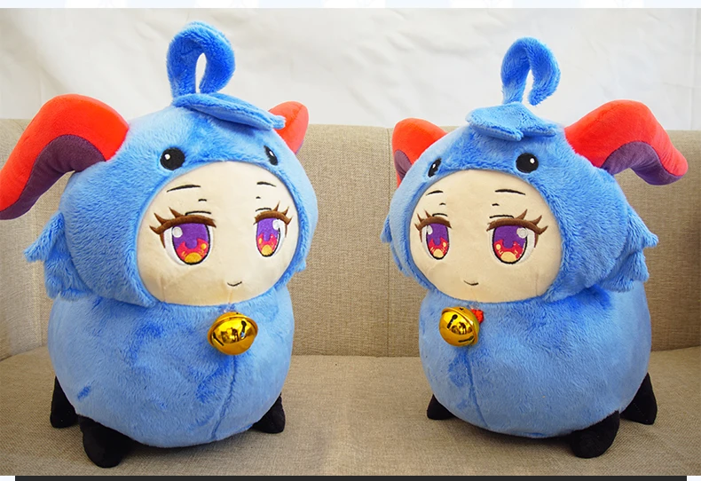 Genshin Impact Ganyu cuscino a forma di pecora cuscino gioco Cosplay pecora carino peluche bambola cuscino uomo donna giocattolo fidanzata regalo Anime