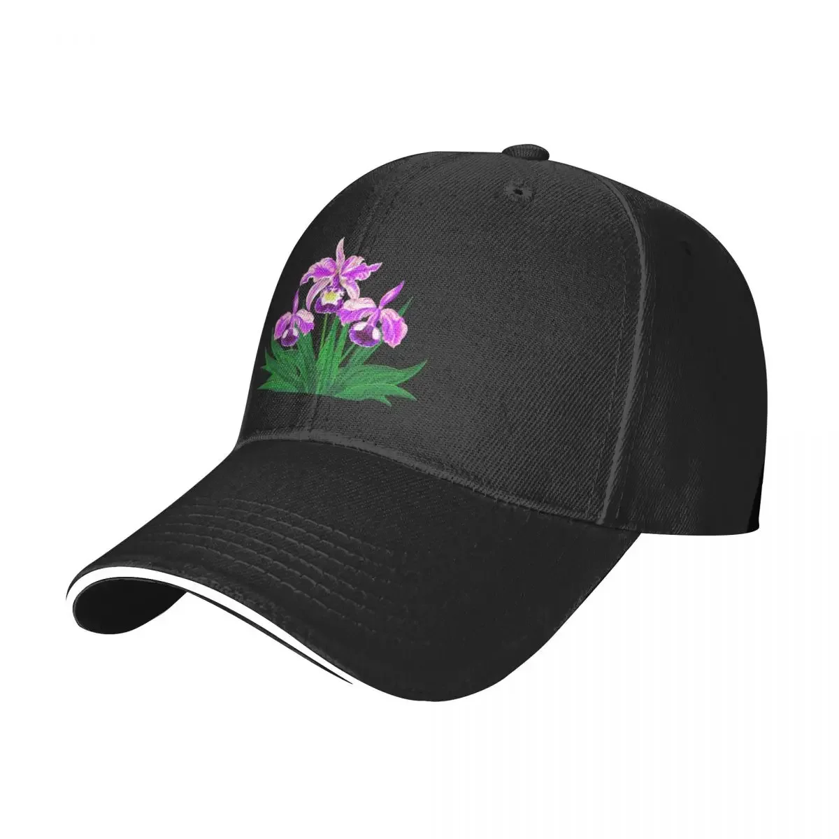 Wild Orchids - Light Purple Orchids and Foliage Baseball Cap Golf Hat Man Military Tactical Cap Men's Luxury Women's