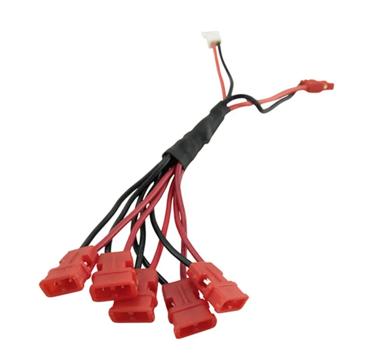 Syma X5UC X5UW-D RC Quadcopter Batterie Zubehör EU Ladegerät + 1 zu 5 Umwandlung Linie Mit 5PCS 3,7 V 500mAh Batterie