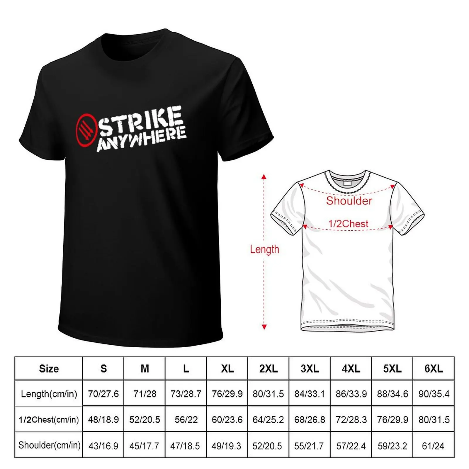 Strike Anywhere T-Shirt All Weather Casual Short Sleeve