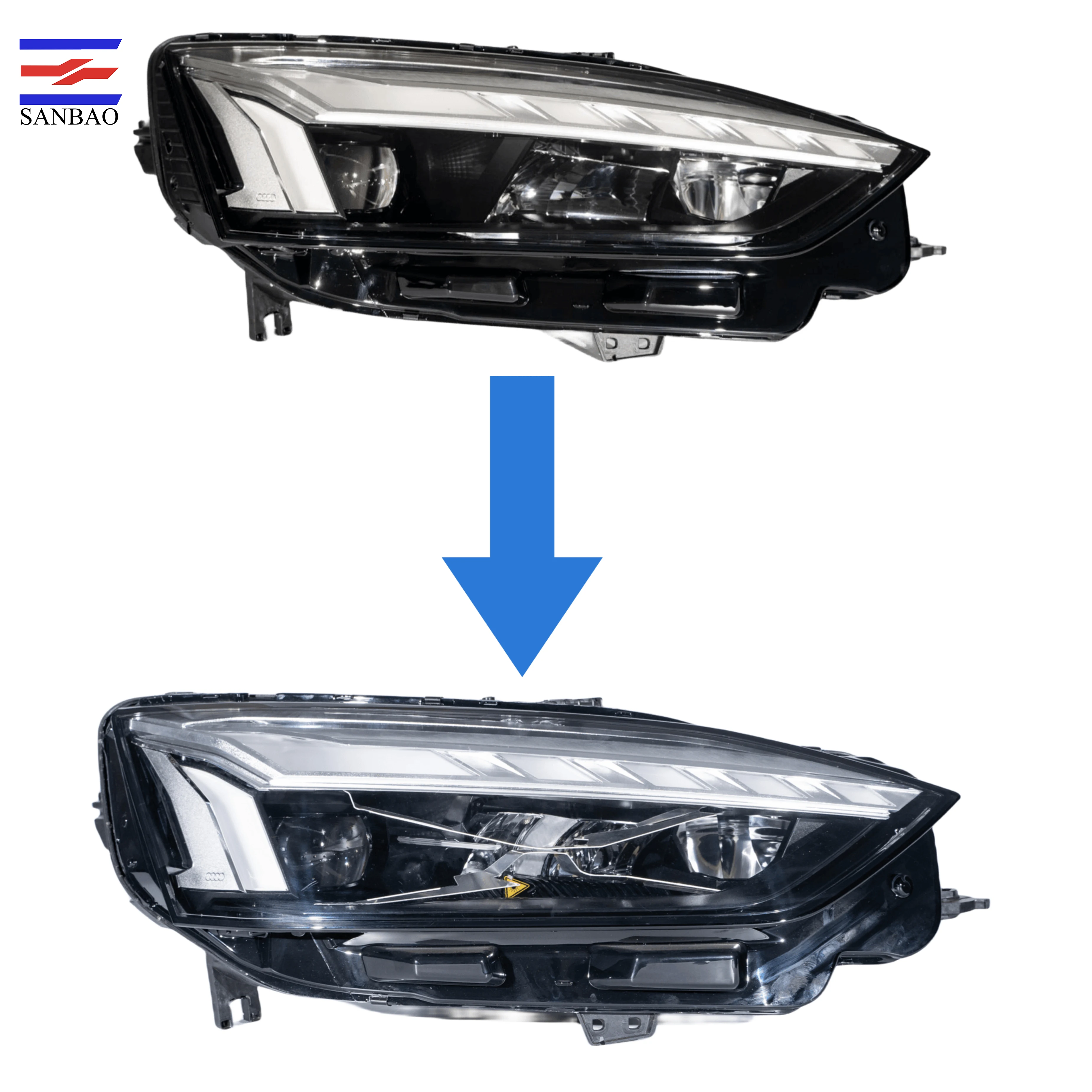 

Factory Direct Sales-For Audi A5 21-24 LED Modified Headlight Upgrading AUDI A5 21-24 Matrix-Low Upgrading High Direct Plug-in