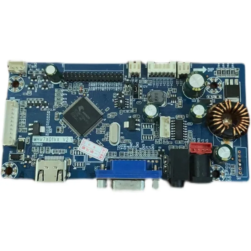 عرض اللوحة الأم MHV7X01VX V2.1 MDV7064VX V2.3 MHV7064VX V2.3 مع لوحة معززة دائرة تيار مستمر سائق شاشة LCD
