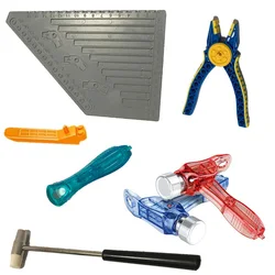 Bricks Toys Measuring Plate Building Blocks Pliers Clip Remover Tongs Hammer Tool Compatible With LEGO Creative High-Tech Parts