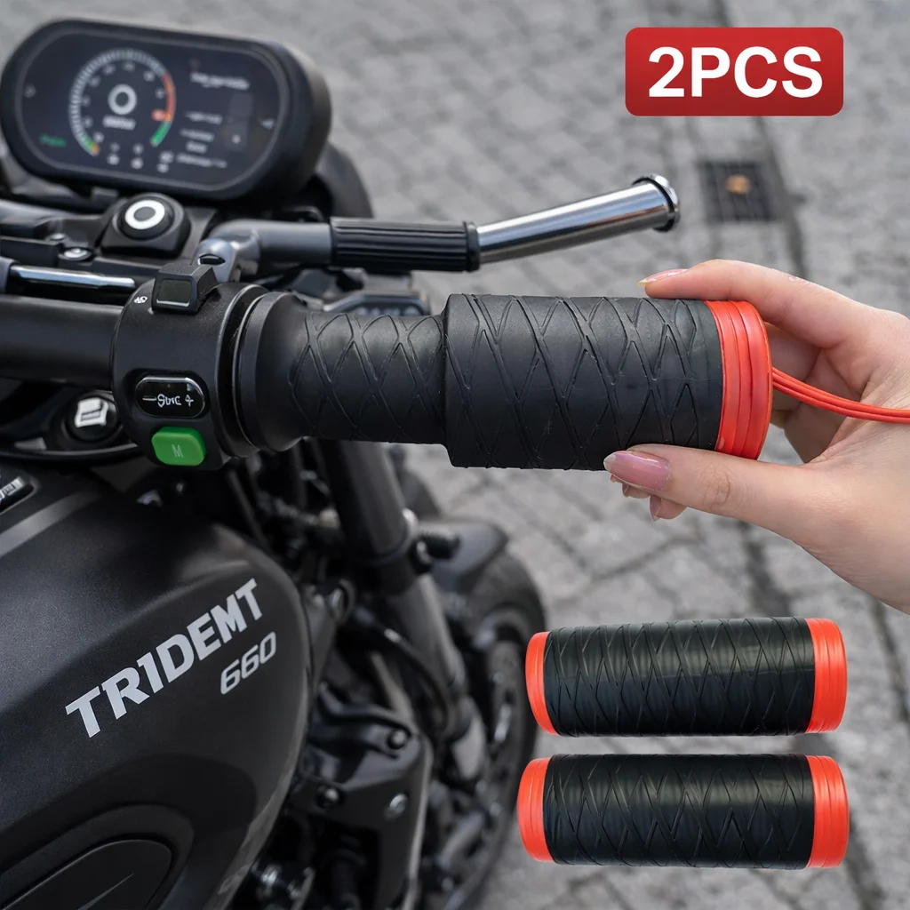 

Motorcycle Silicone Handlebar Cover For Triumph Trident 660 Sport Tiger 660 Trident660 Self Shrinking Non-Slip Motorcycles Grip