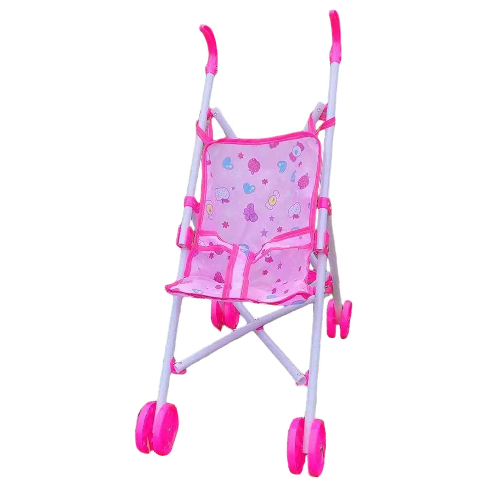 Doll Carrier Cart Pretend (doll Not Included) Foldable Playhouse Accessories for Ages 3 Years Old