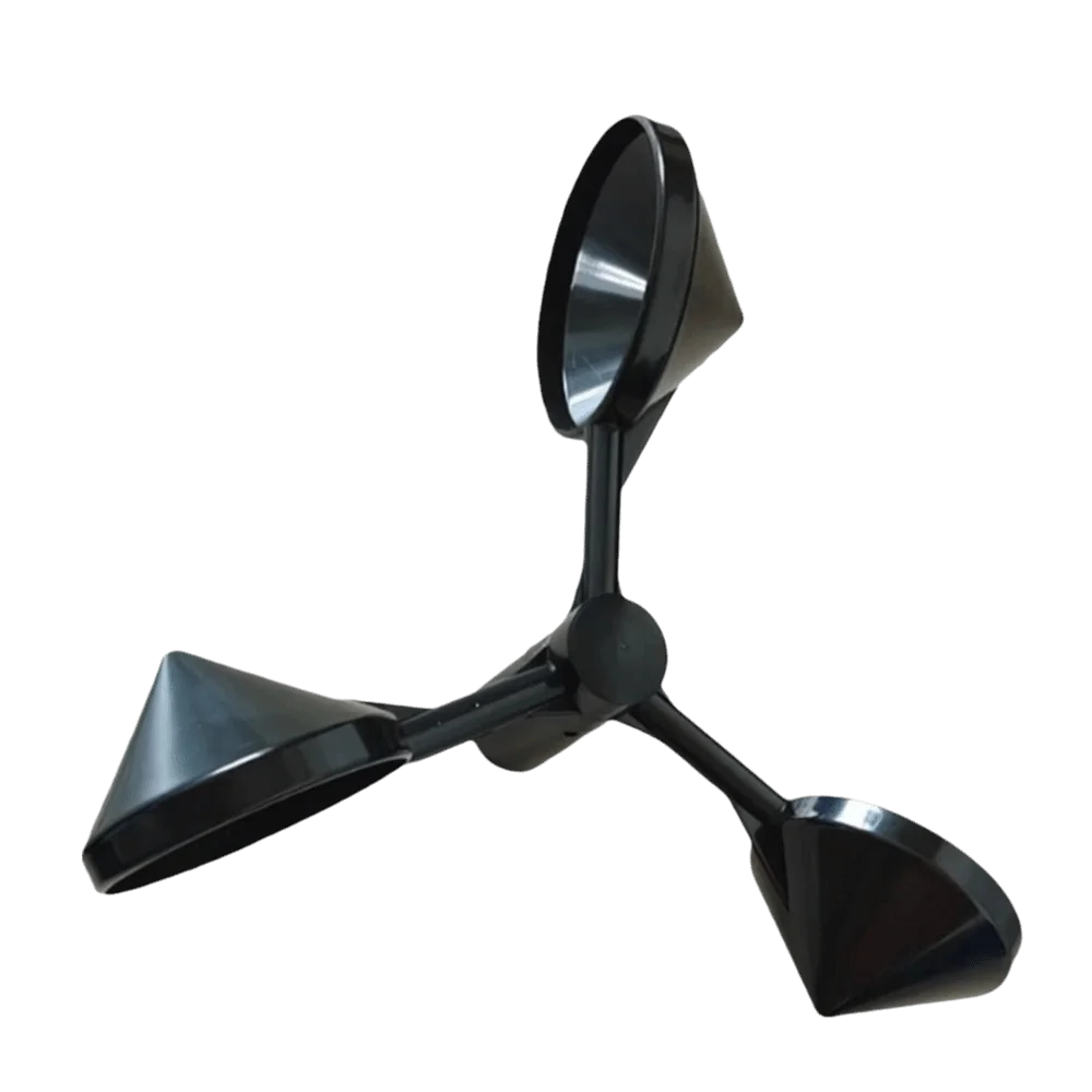 3-Cup Design Anemometer Housing Wind-Speed Monitoring Wind Direction Sensor Wind Part Shell 3-Cup Shell Wind Monitoring