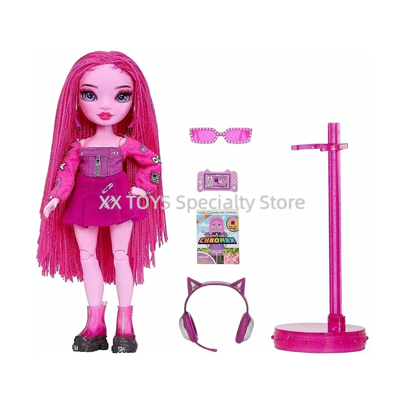 Arco Iris High Shadow muñeca de alta moda Daria Roselyn Pinkie traje de moda y más de 10 accesorios de juego coloridos conjunto de regalo para niños