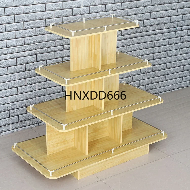 Circular display stand island container