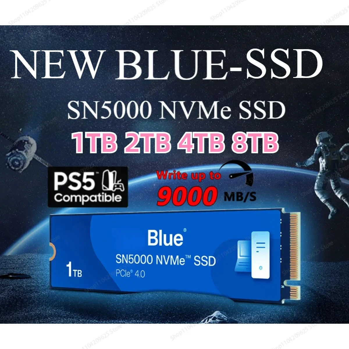 NVME SSD 8TB 4TB 2TB 1t Laptop Ssd M2 Desktop Computer Installed 1tb Western original SN5000 with Cooler FOR LAPTOP PC PS5 Xbox