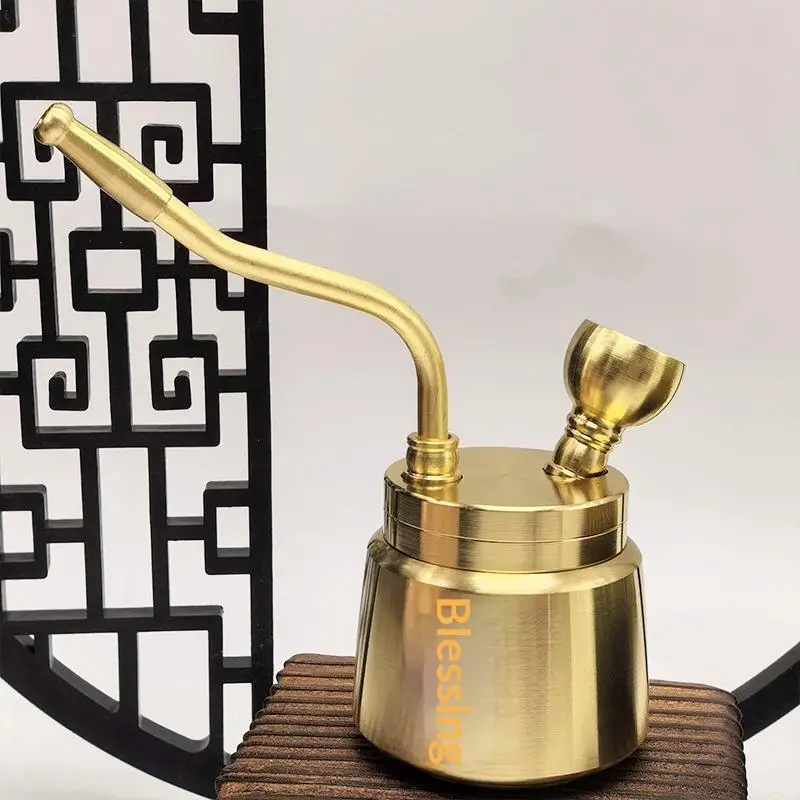 1pc Detachable Brass Filter Pipe Hookah Suitable For Tobacco And Regular/Medium/Slim Cigarettes Smoking Accessories