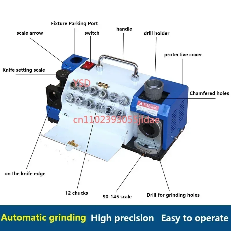 Automatic Twist Drill Grinder New Mini Portable Design Industrial Tool Sharpening Equipment