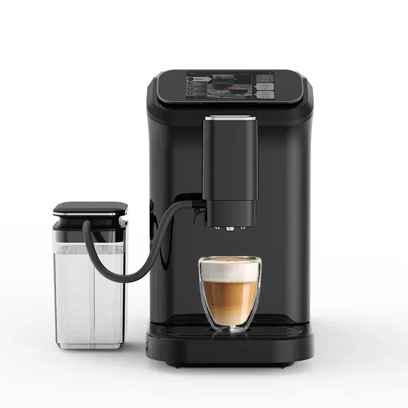 Cappuccino Super Automatic Espresso Coffee Maker Fully   Machine With Milk