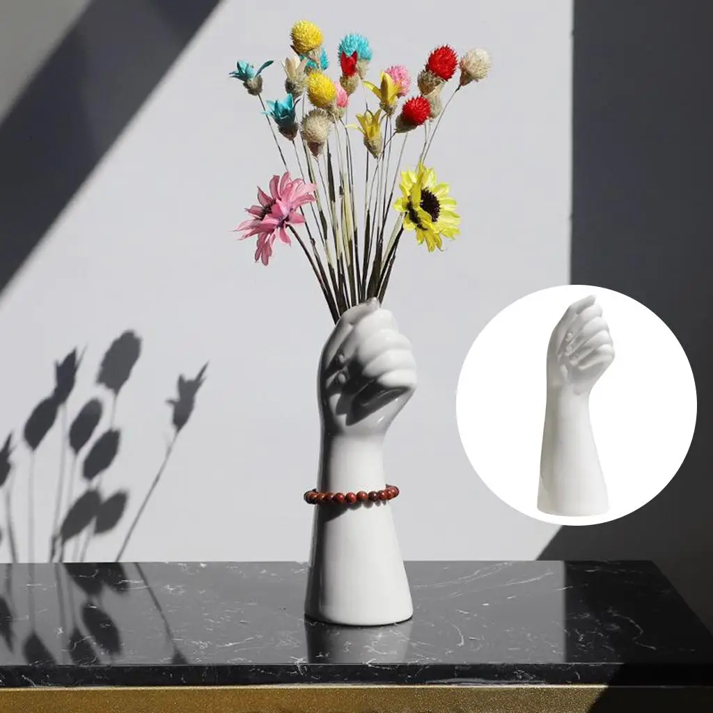 Minimalism Flower Vase Bud Vase Tabletop Centerpiece Vases White C , Bianco D, cm