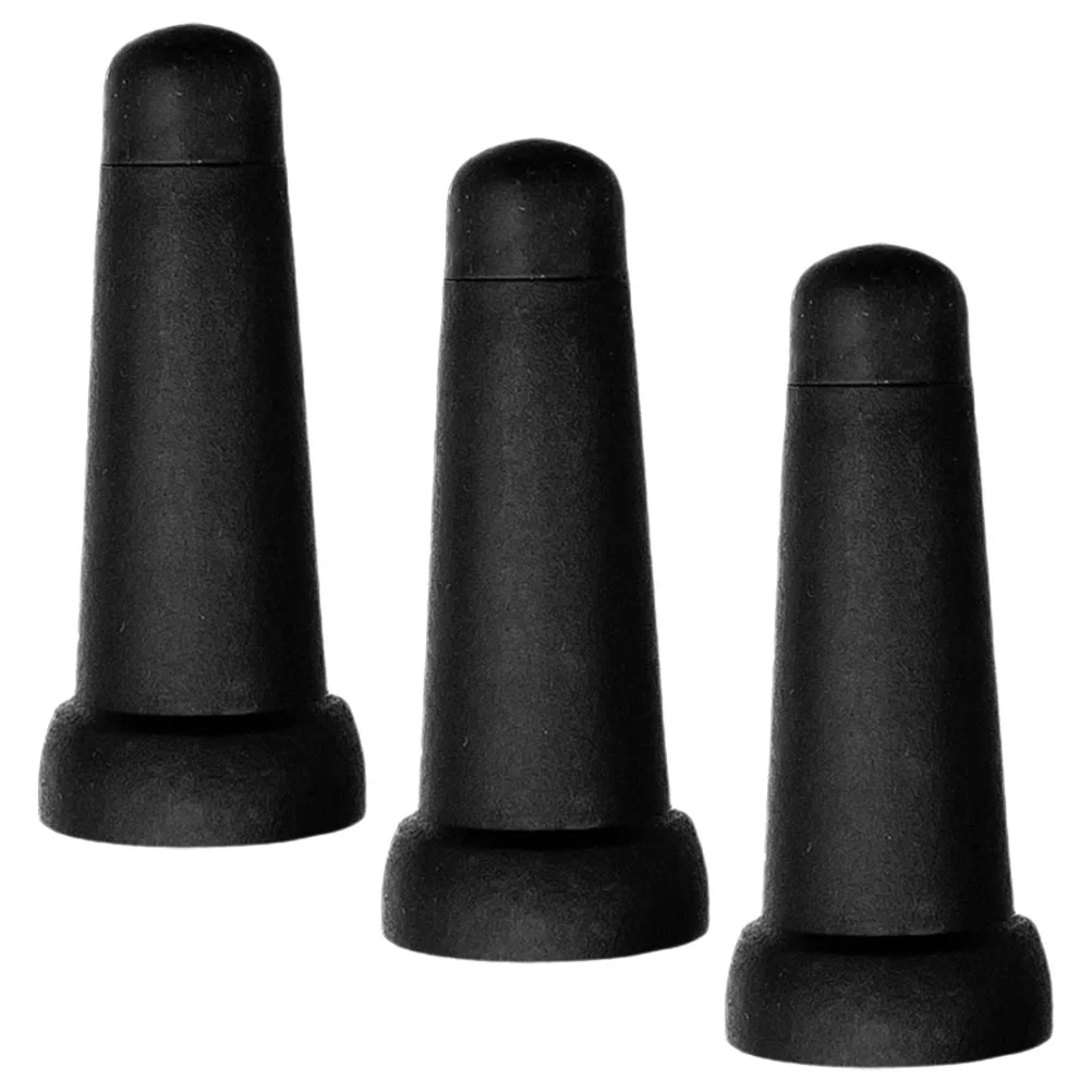 3 Pcs Walking Sticks End Caps Tip Protector Supply Sun Accessories Walking Sticks End for Rain Tips Top Hat Covers Rubber