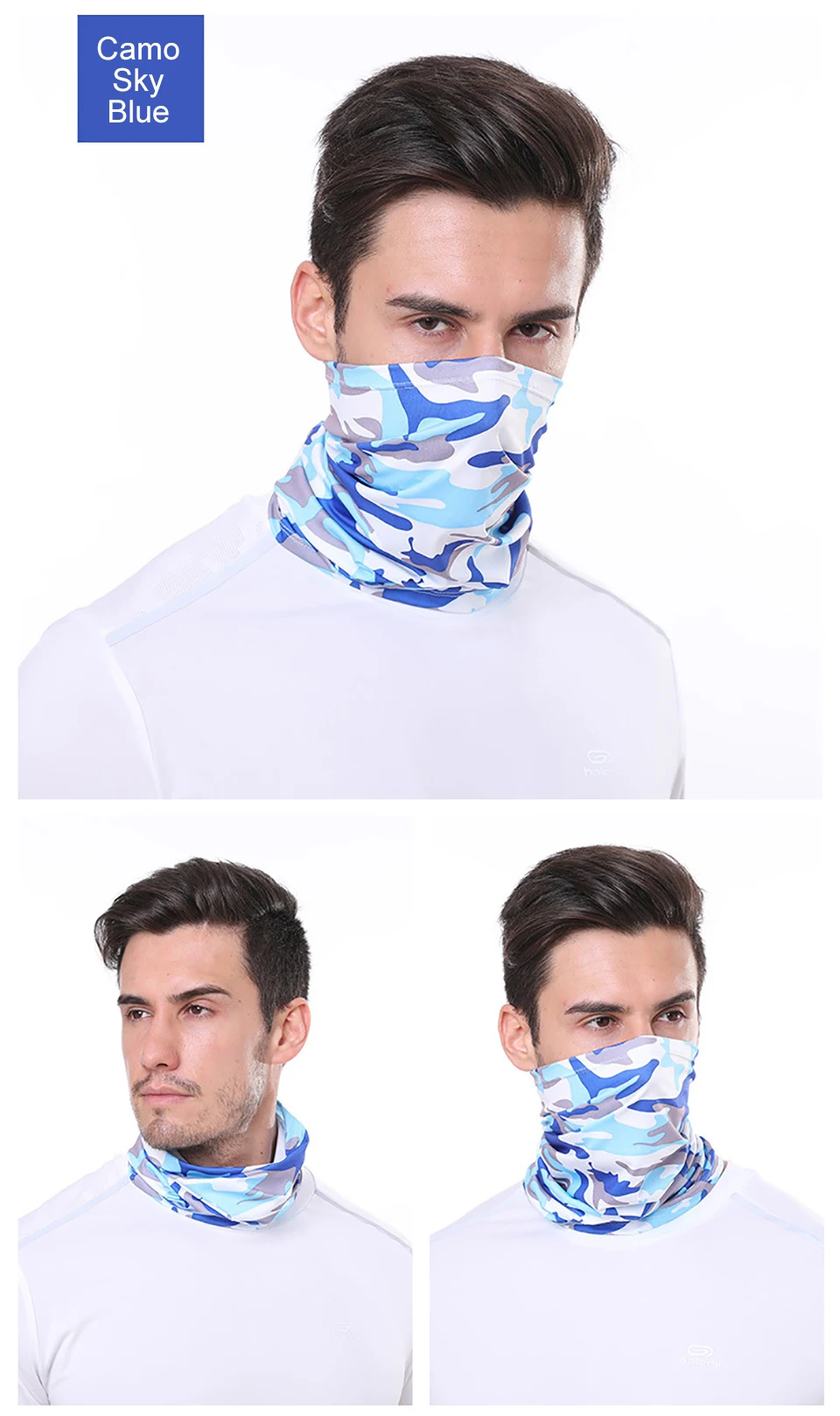 GTUBIKE Eisseiden-Bandana, atmungsaktiver UV-Schutz, Wandern, Gesichtsmaske, Outdoor-Sport, Sonnenschutz, Angeln, Gesichtsbedeckung, Schal – Detail 10