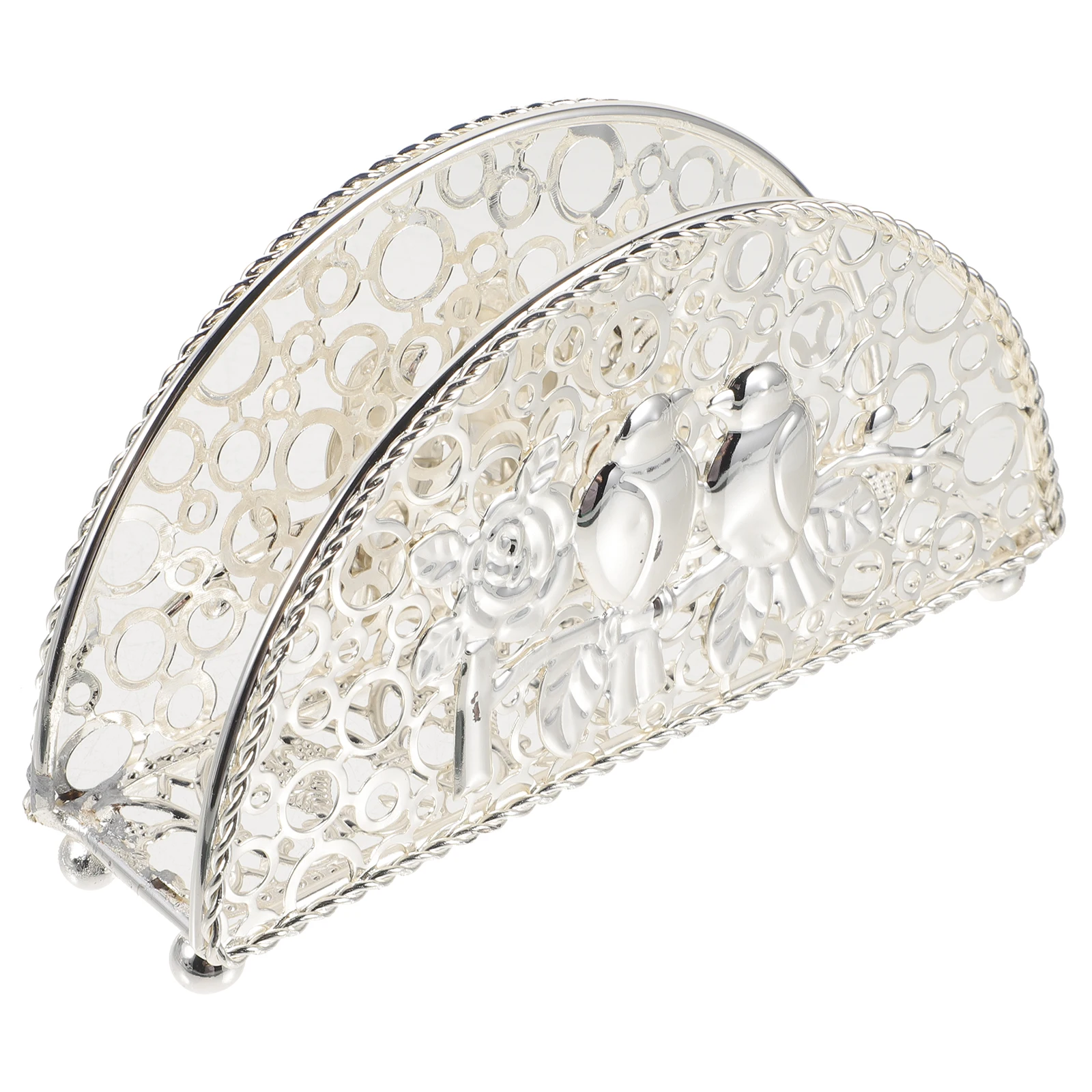 

Creative Hollow Napkin Holder Sturdy Iron Decorative Table Organizer For Kitchen Home Restaurant Banquet Party Use