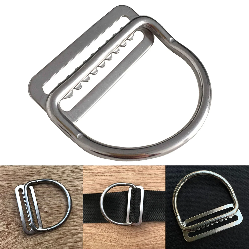 High Quality Diving D-rings Clips For 5cm Width Webbing For BCD Accessories Functional Scuba Diving 316 Stainless Steel D-Rings