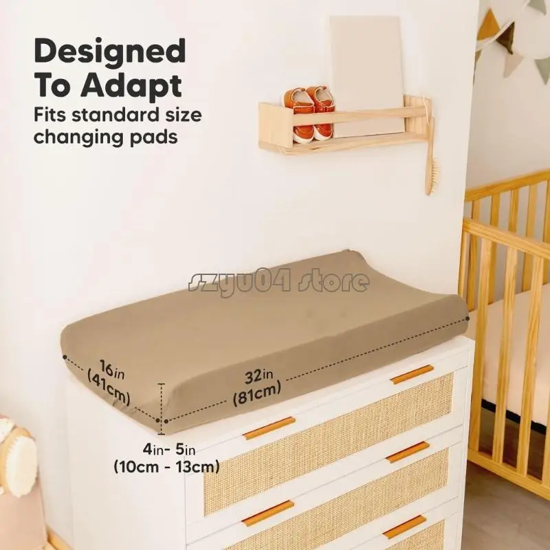4X7D 2 قطعة/المجموعة غطاء وسادة تغيير الحفاضات غطاء وسادة لتغيير الحفاض للأطفال من الجنسين #6