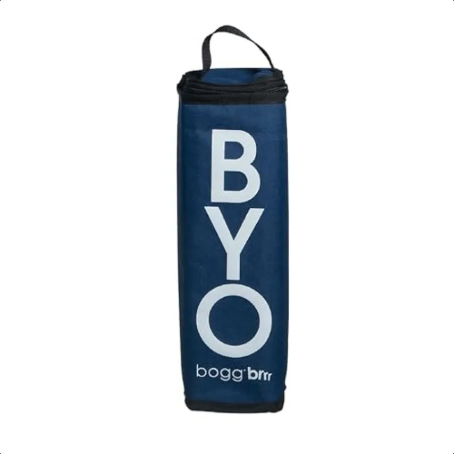 

BYO Bogg Wine Tote Cooler Inserts You Navy me Crazy Fits Wine Tote