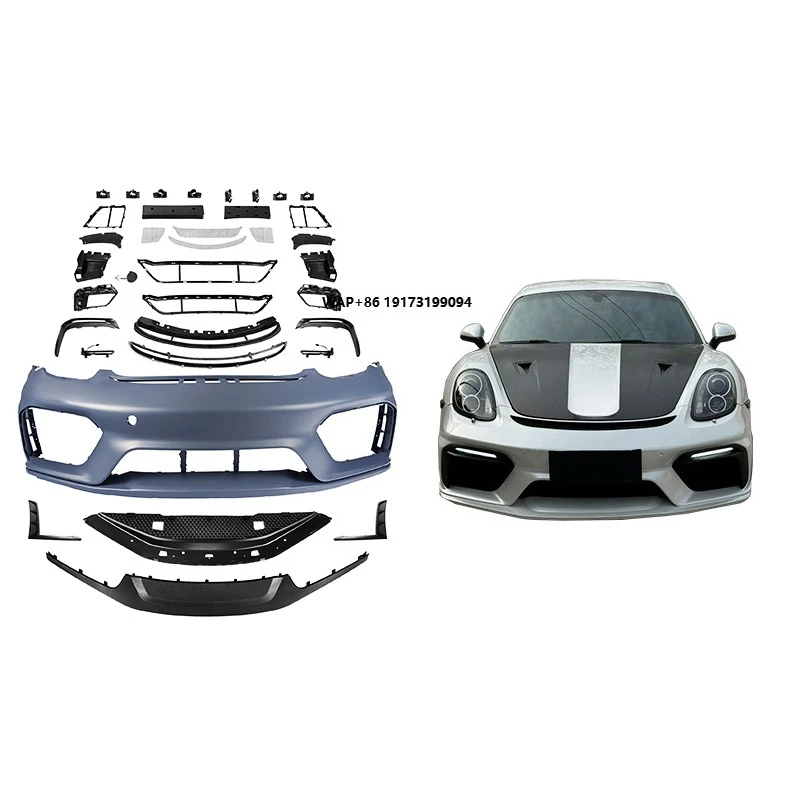 

2012-2017 for 981/982/718 Cayman Boxster Front Bumper Assembly Body Kit with Fog Light Bolt-On New Universal Fitment