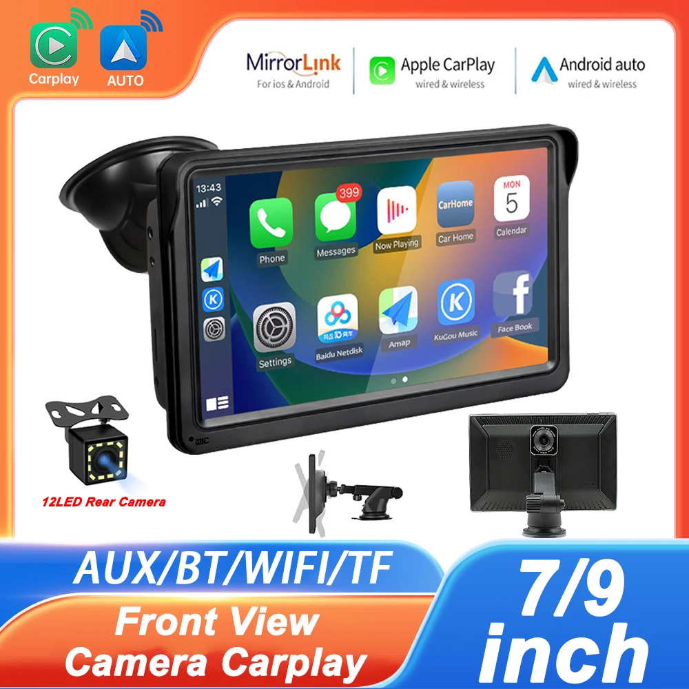 

7/9"Car Radio Android Auto Wireless Carplay Auto Universal Multimedia Wifi GPS Dual cam Car Accessories Car intelligent systems
