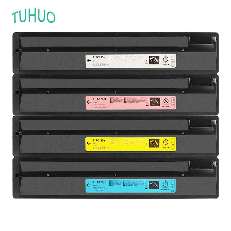 4PCS/1 Set T-FC425 Toner Cartridge 425C For Toshiba E-Studio 3025AC 2020AC 2525 3525 4525 5525AC 6525 Compatibility Copier Toner