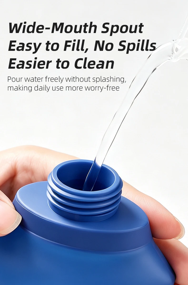 ESLNF Outdoor-Wasserbeutel, zusammenklappbar, aus Silikon, klein, für Laufen, Camping, Wandern, Reisen, praktische Wasserflasche – Detail 8