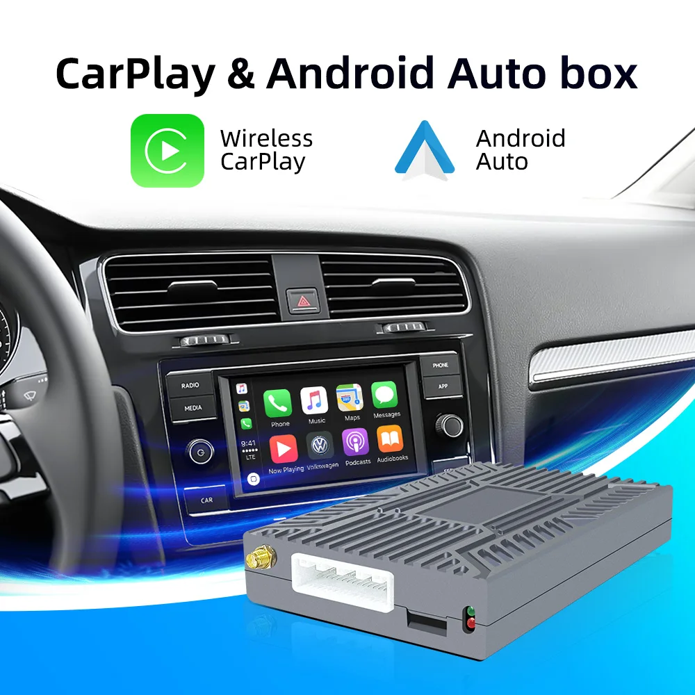 Wireless CarPlay Screen Upgrade Decoder Box Android Auto OEM MuItimedia Interface for VW Volkswagen MIB2 Golf 7 Polo Tiguan