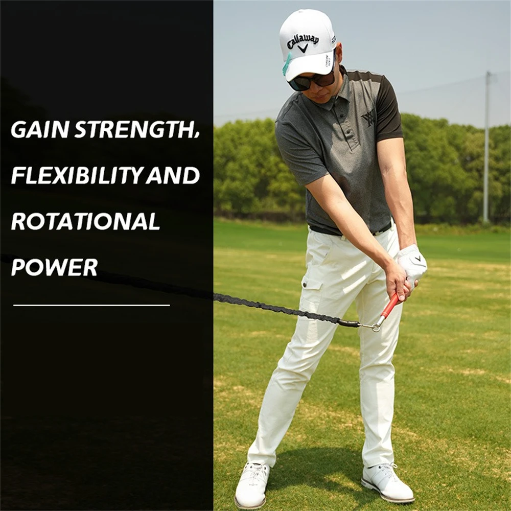 Golf Swing Trainer, Power Rope Resistance Whip, Golf Rhythm Training, Golf Swing Physical Rope, Golf Down Swing Practice