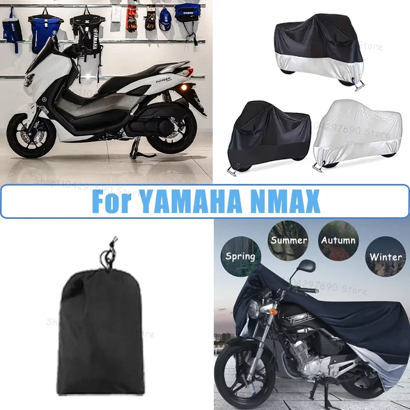 210D Oxford Motorcycle Cover Waterproof All Season UV Protection For YAMAHA NMAX Anti-Tear Windproof Motorbike Cover