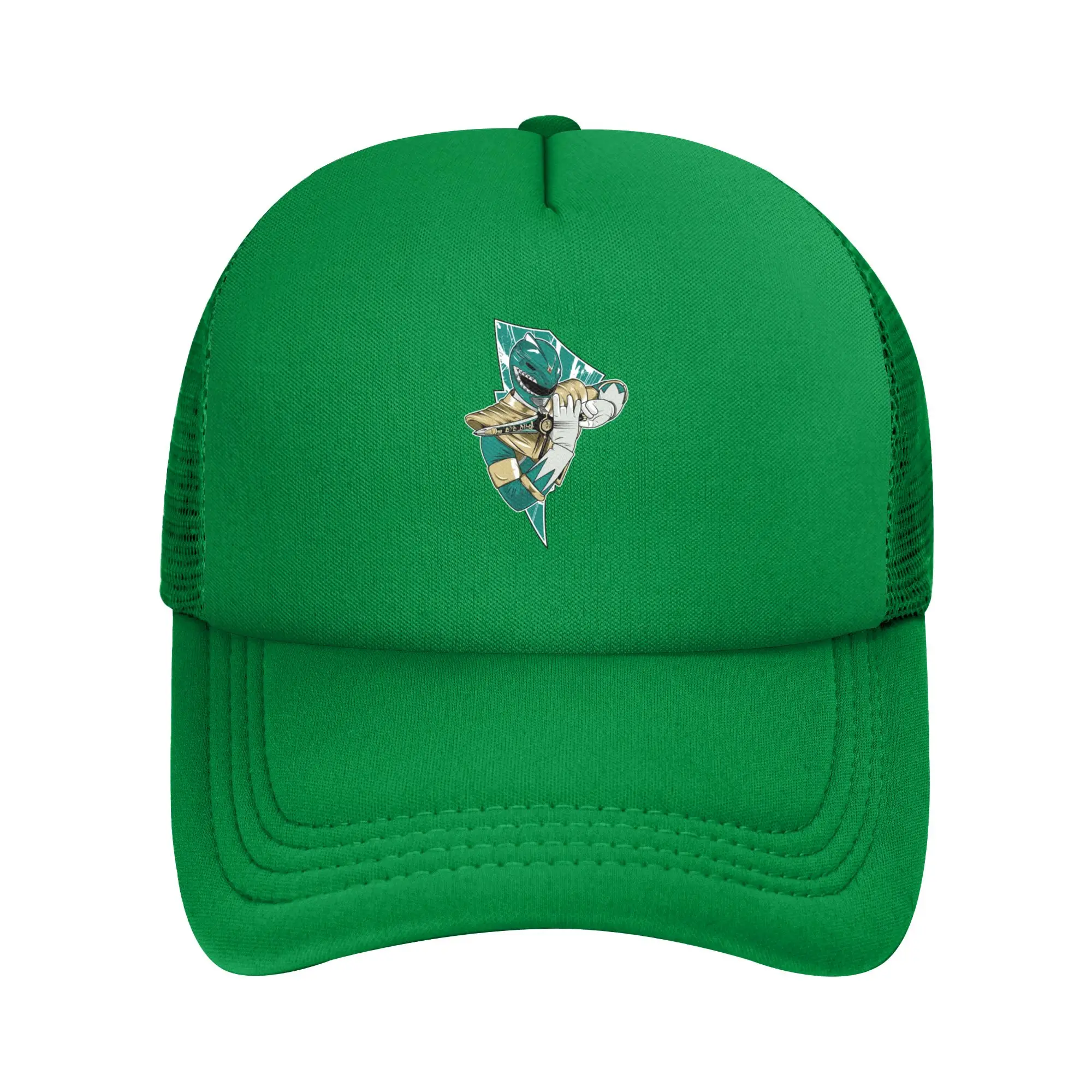 Dragon Power Rangers Trucker Hat Adult Retro  Mesh Baseball Caps Summer Adjustable Sun Hats