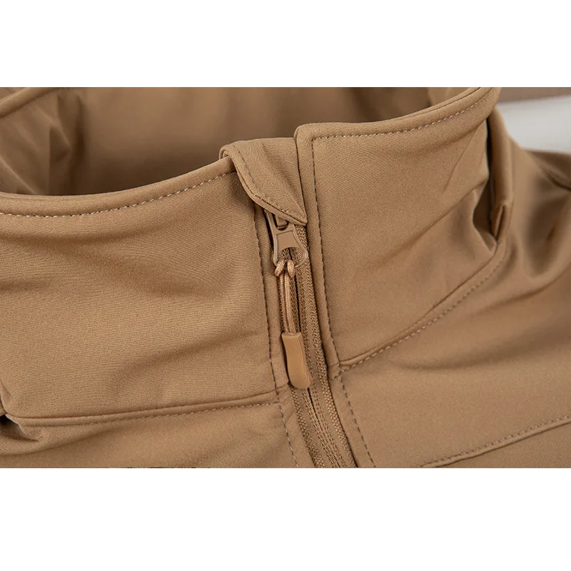 Men's Special Ops Military Tactical Soft Shell Winter Warm Fleece Lined Jacket Detachable Hood Coat Hiking Snowboard Windbreaker