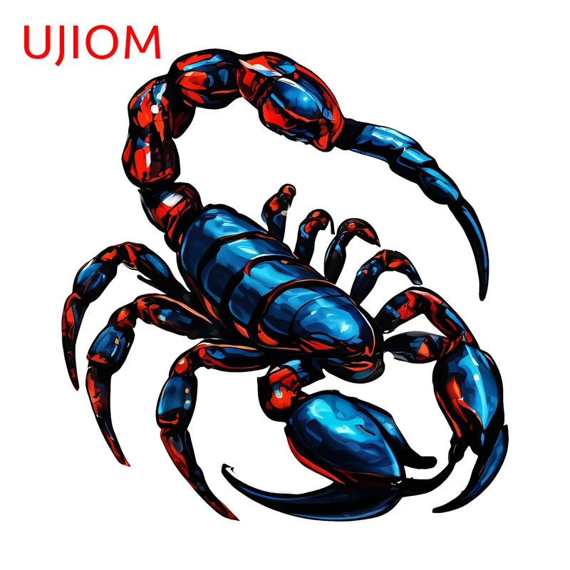 UJIOM Scorpion Graffiti Wall Sticker Popular Personality Occlusion Scratch Graffiti Decal Cupboard Vestibulec Animal Decor