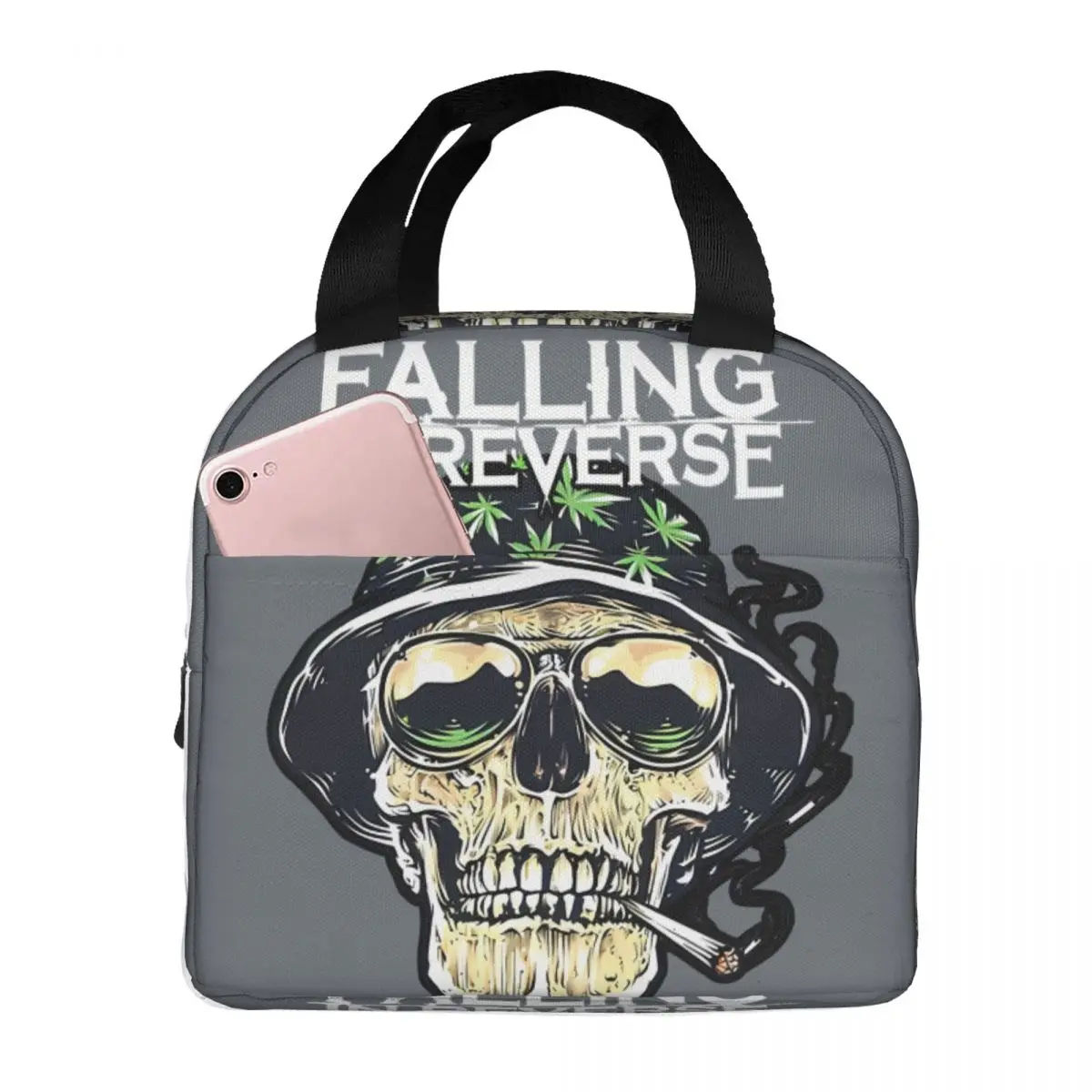 Travel And Falling In Reverse When It Happens Leakproof Insulated Unique Falling In Reverse Outdoor Ice Bag College Student