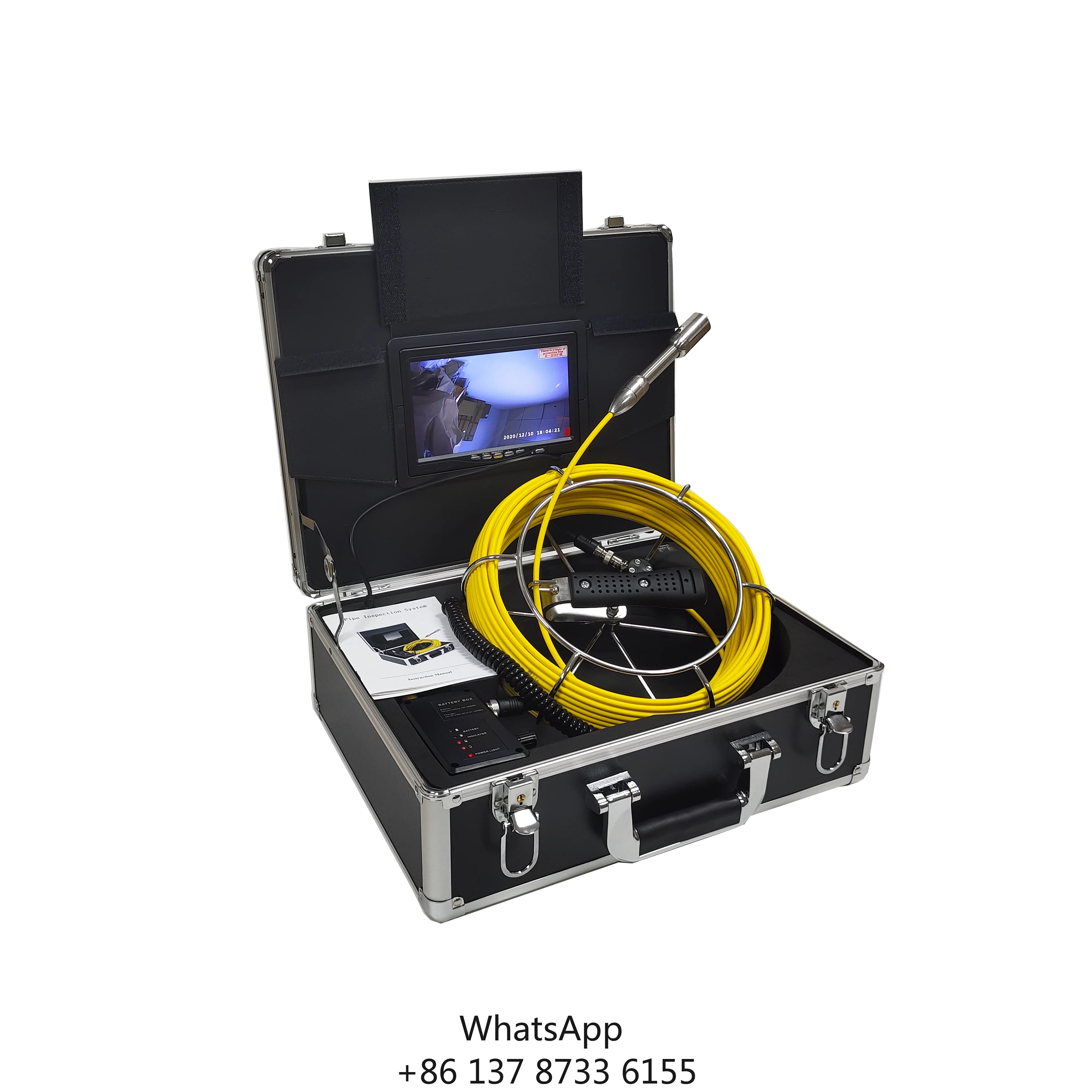 

HD 1200TVL Waterproof Pipe Inspection Camera Handheld 7 Inches LCD Screen Industrial Sewer Drain Pipeline Endoscope 23mm Camera