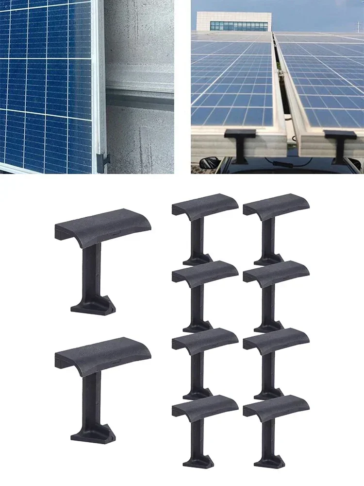 Brand New High Quality Home & Garden Lightweight Water Drainage Clips Solar Black PA66 10pcs 30mm 35mm Accessory