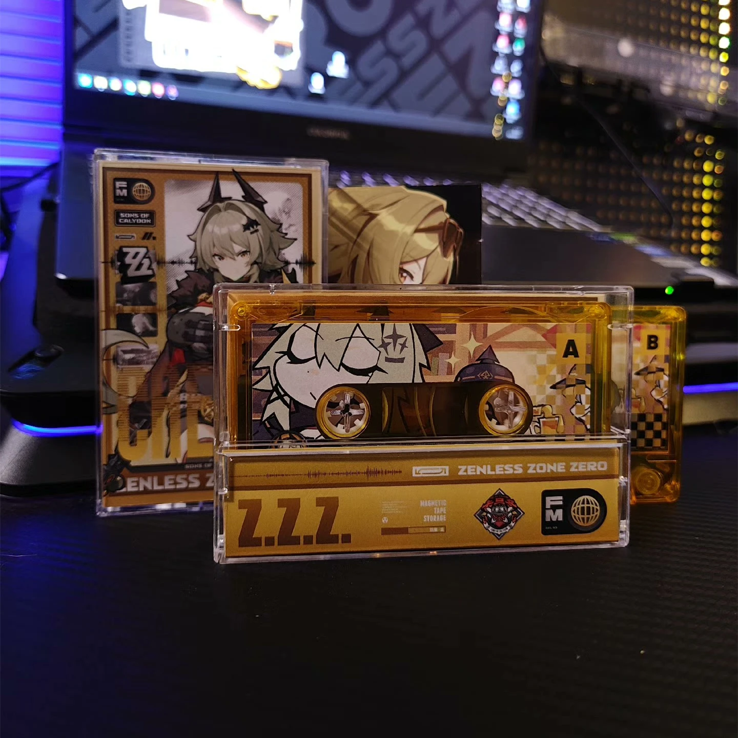 Game Zenless Zone Zero Caesar King Satou Rina Music Tape Greatest Hits OST Album Cassettes Cosplay Walkman Car Soundtracks Box