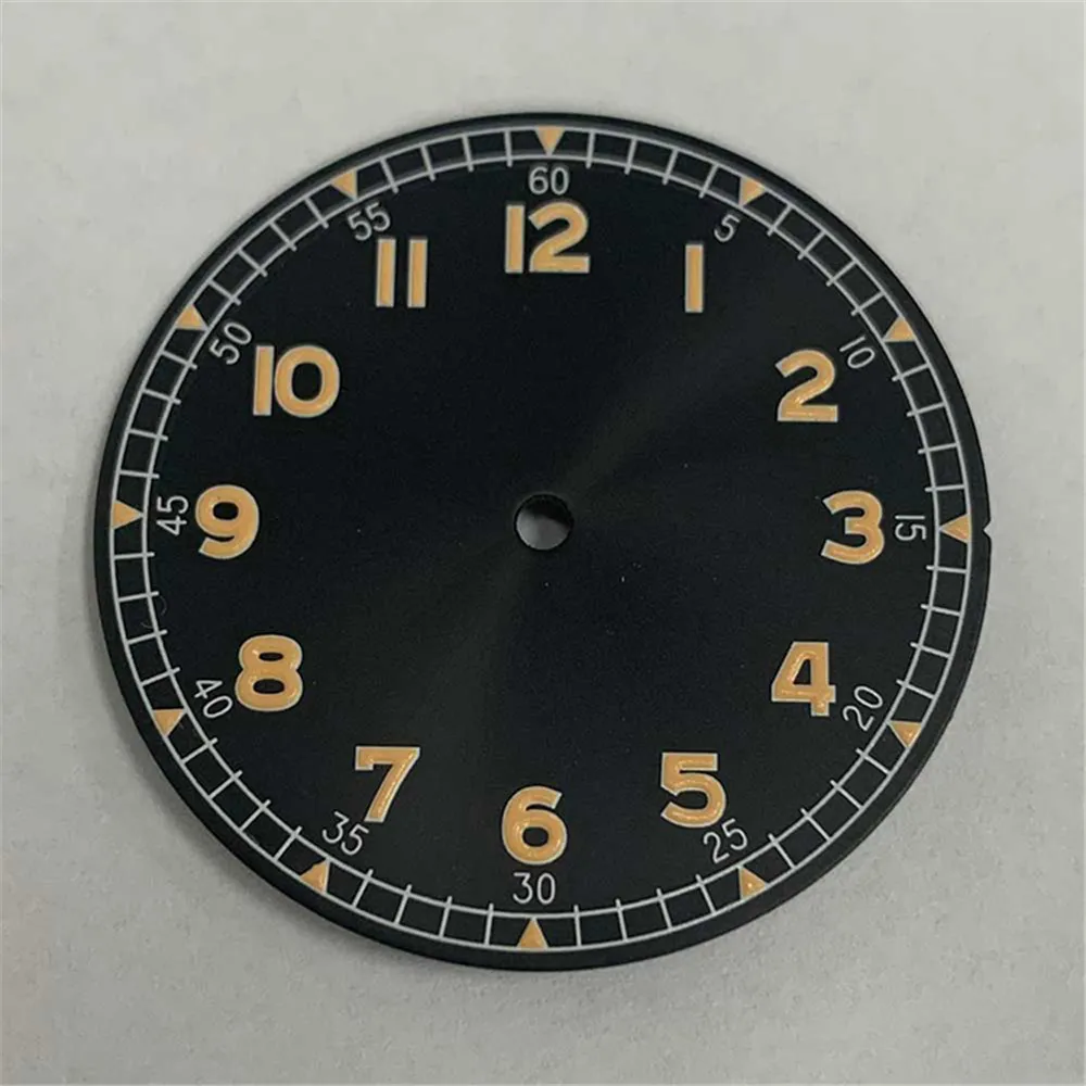 

NH35 Dial 33.5MM With Green Luminous Watch Dial for NH35 NH36 7S 4R Movement No/Single Calendar Watch Faces Parts
