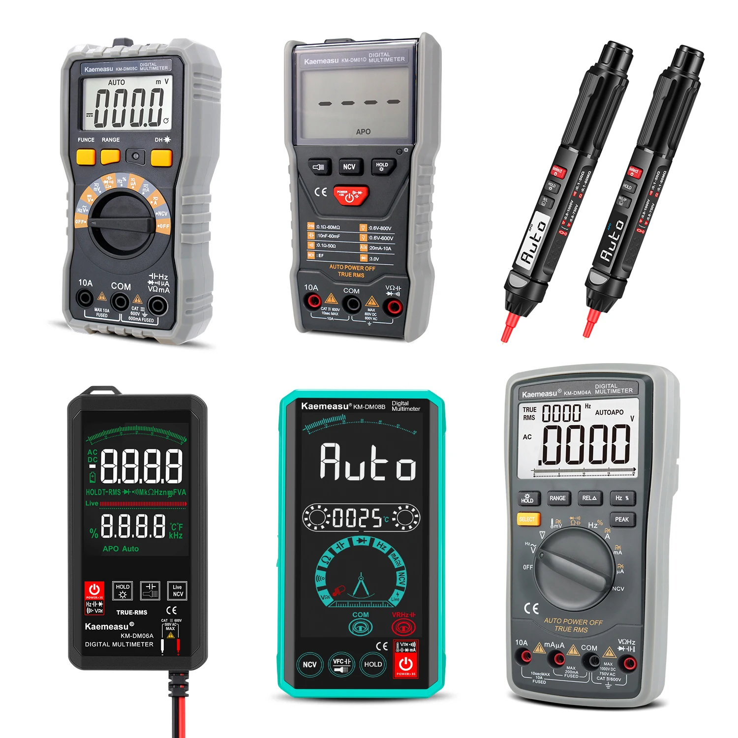Hot Sale 6000 Counts Maintenance Instrument DC/AC Square-wave Output True RMS Electronic  Industrial Multimeters