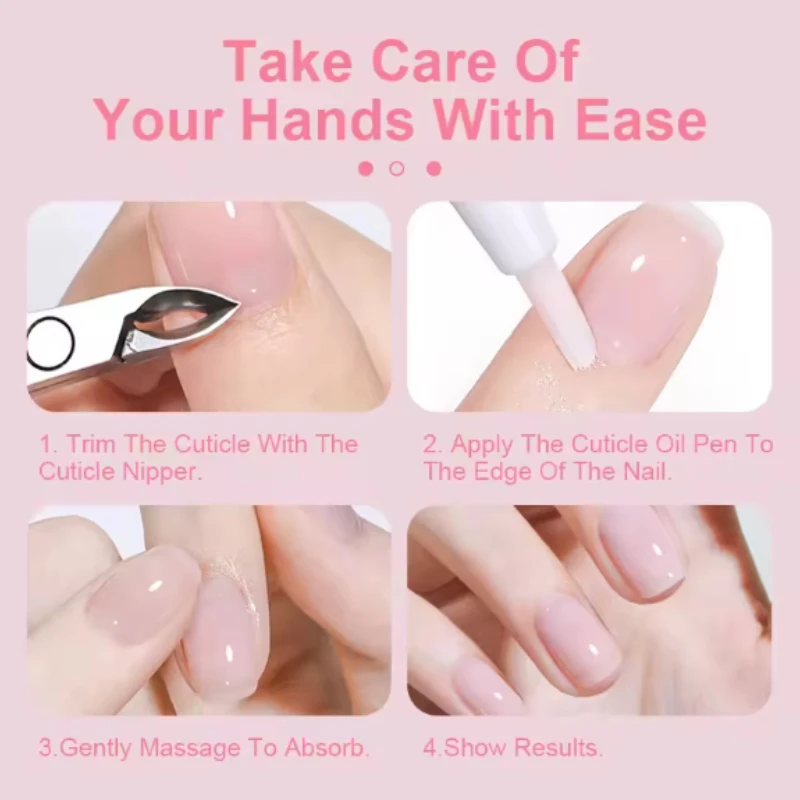 1 قطعة مسمار التغذية النفط القلم علاج الأظافر إهاب تنشيط تغذي مانيكير Nailfinger أدوات العناية إصلاح مسمار إهاب النفط القلم