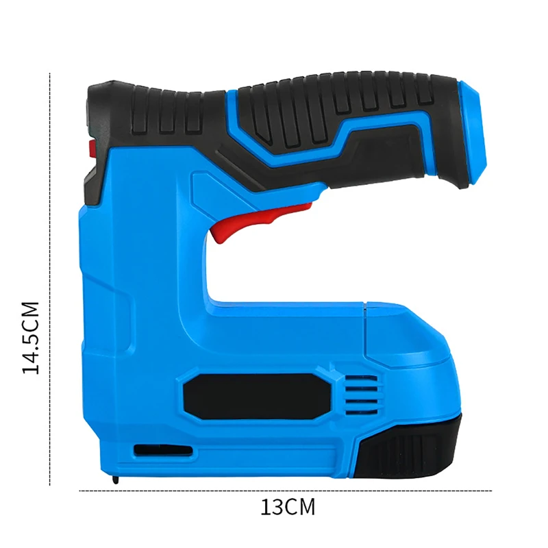 Imagem -06 - Arma de Grampo Elétrico Grampeador Construção Prego Tacker Carregamento Usb Arma de Prego Reta Elétrica sem Fio para Madeira Ferramenta Elétrica
