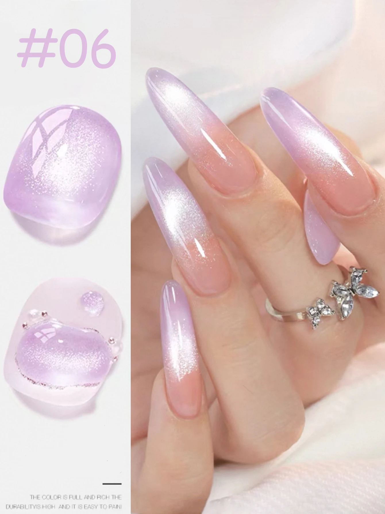 

1pcs TC 2025 Popular Summer Nails Super Shiny Crystal Cat Eye Nail Art Nail Supplies High-end Guiyuan Cat Eye Gel Nail Polish
