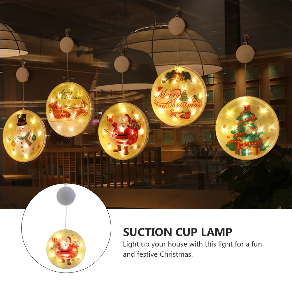 

Christmas Sucker Lights LED Copper Wire Warm Color Flashing Suction Cup Lamp Party Courtyard Decor DIY Festive Holiday