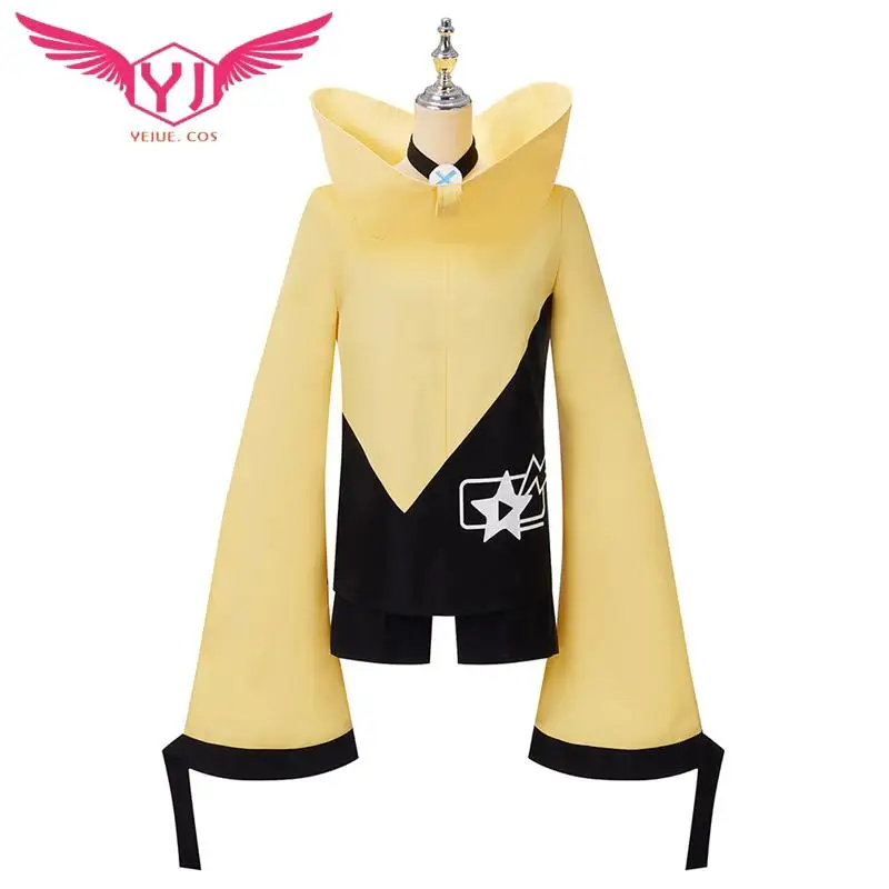 Cos Game Scarlet and Violet Iono Cosplay Costume Yellow Jackets Outfits Accessories for Woman Halloween Prom Party Clothing