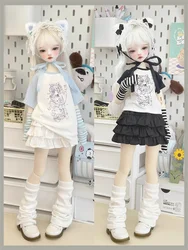 1/4 BJD Doll Clothing Accessories Dolls Skirt T-shirt Sweet Bag For Grils Boys DIY Gift