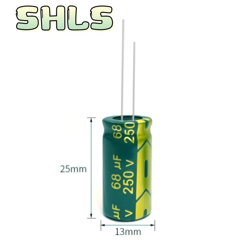 68 فائق التوهج عالية التردد مُكثَّف كهربائيًا عدة 10 فولت - 250 فولت | 105 ° C عمر طويل، مجموعة متنوعة منخفضة ESR لإمدادات الطاقة والصوت وDIY #5