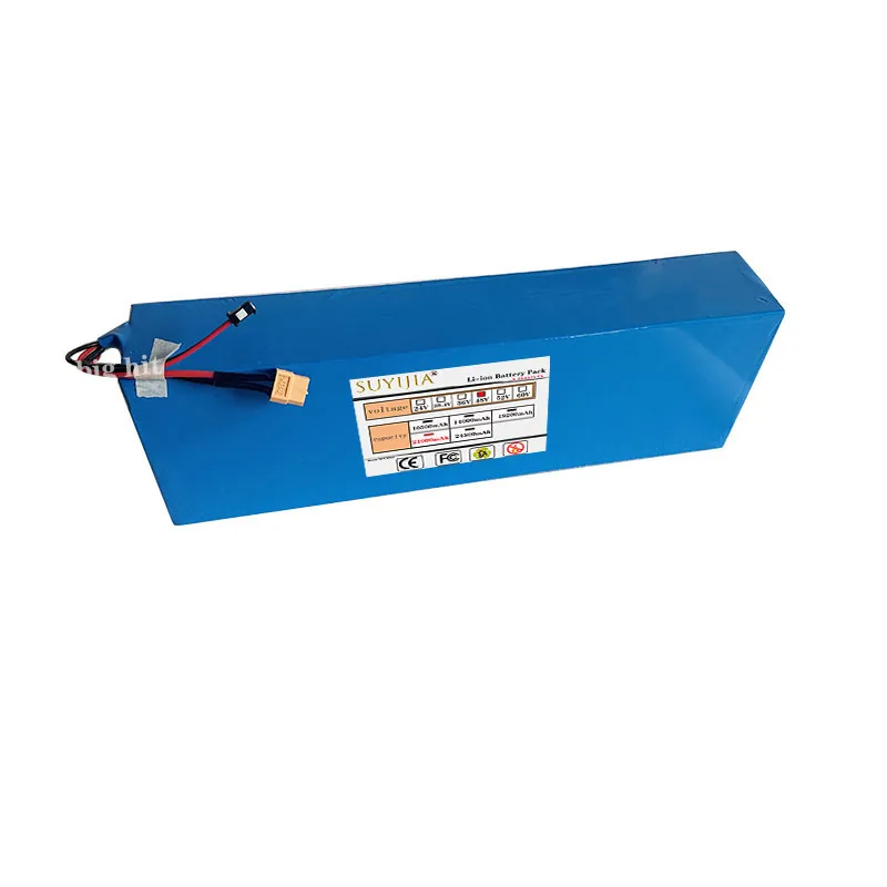 48V 21000mAh 1500W 18650 13S6P Lithium-Ion Battery for 54.6V Bicycles + Optional Built-In BMS Socket + 54.6V Charger