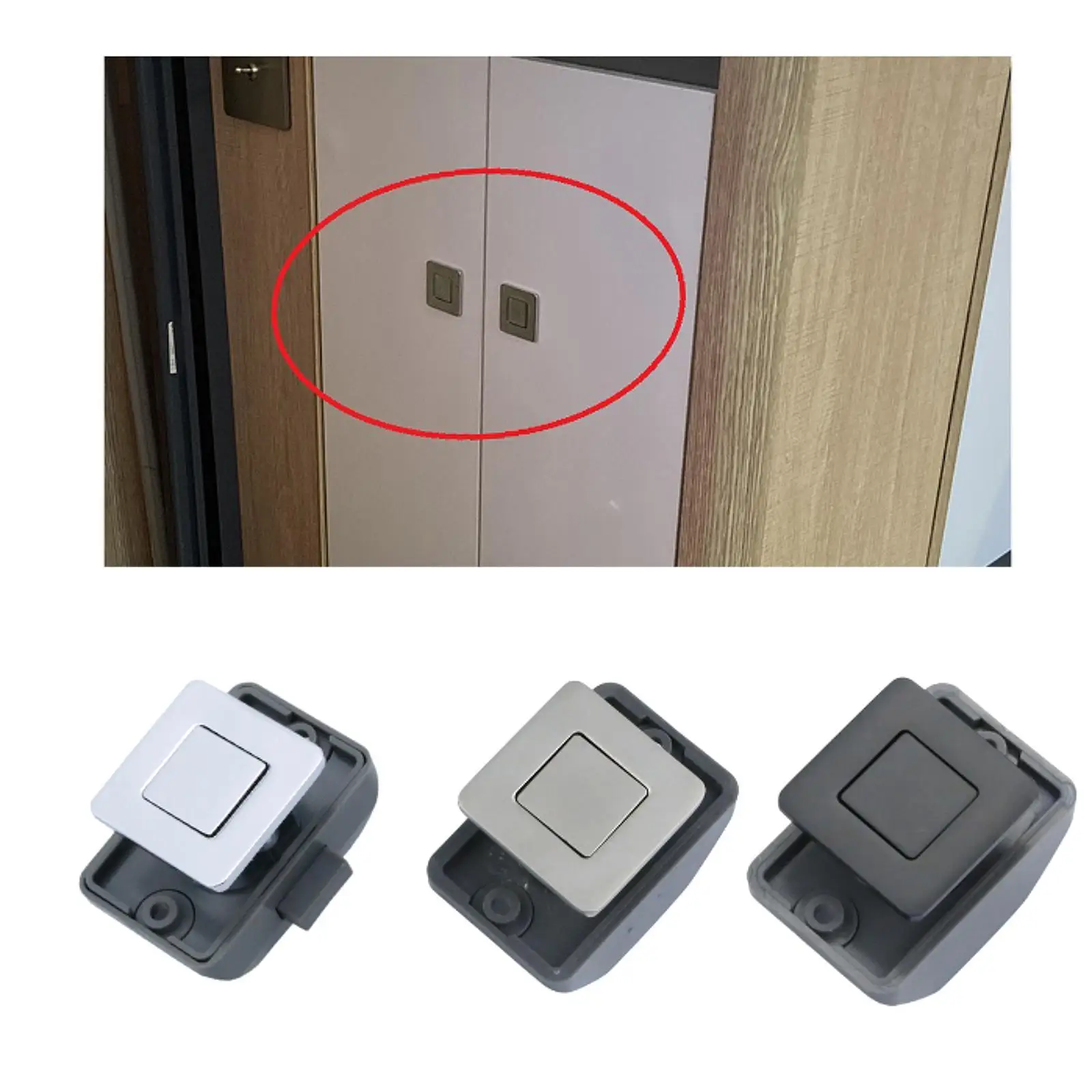 

Кнопочный замок, дверной замок кухонного шкафа, защелка шкафа для ящика лодки на колесах