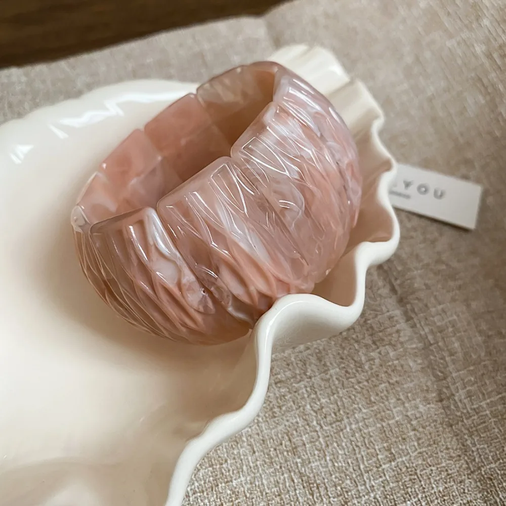 البوهيمي الاكريليك الإسورة تلطيخ أوروبا الأمريكية نمط غير النظامية واسعة سوار الأقلية تصميم مجوهرات اكسسوارات